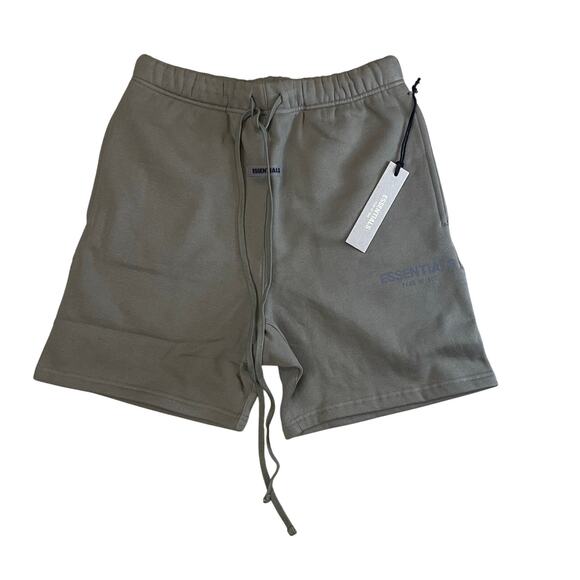 Essentials Fear of God Sweat Shorts Cement XS FOG Essential Running/Fleece Sweat - Picture 1 of 11